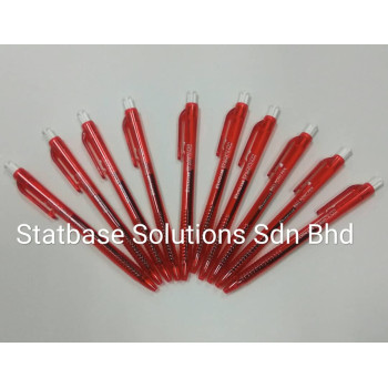 (10pcs/Pkt) - Ballpoint Pen 0.7mm (Red) -- Styno Ballpoint Pen (ST-9002)