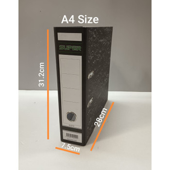 (A4 Size) Super 3' Lever Arch File With Index  (8918) - Pc