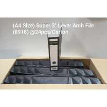 [24Pcs / Carton] - (A4 Size) Super 3" Lever Arch File With Index (8918)