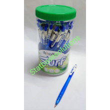 (40's / Bucket) - FlexOffice Surf 0.7mm Ultra Smooth Pen Ball Pen - Blue