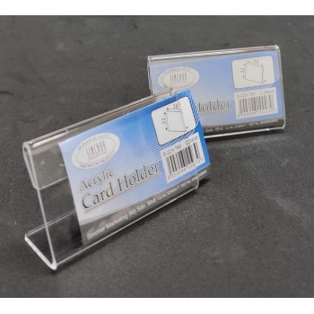 ACRYLIC CARD HOLDER L / ACRYLIC CARD STAND L ( T60 ) - 33mm x 58mm