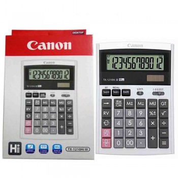 Canon TX-1210Hi III Calculator (12-Digit Desktop Calculator) 