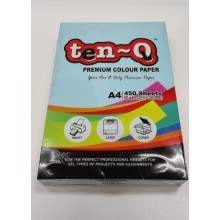 Ten-Q A4 80gsm Premium Colour Paper(450's/Ream) - Light Blue