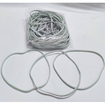 (200gm / Pkt) - Posmen Rubber Band 15&quot; (White) / Gelang Getah 15&quot; (Putih) 